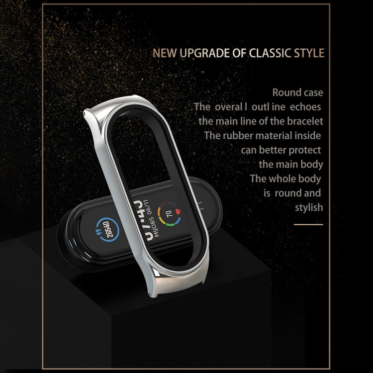 For Xiaomi Mi Band 8 Mijobs CS Case Milan Buckle Metal Watch Band(Gold)