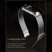 For Xiaomi Mi Band 8 Mijobs CS Case Milan Buckle Metal Watch Band(Silver)
