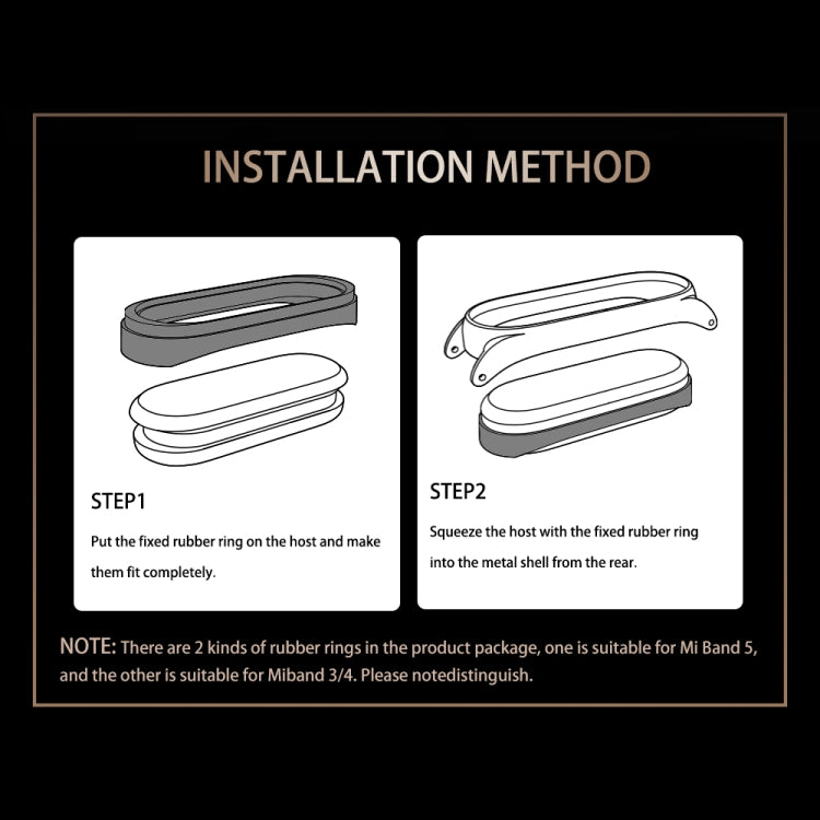 For Xiaomi Mi Band 8 Mijobs CS Case Milan Buckle Metal Watch Band(Gold)