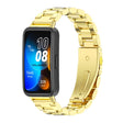 For Huawei Band 8 / 9 / 10 Mijobs Three Bead Bamboo Stainless Steel Watch Band(Gold) - free shipping - PMC TechLife - Order now!