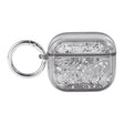 For AirPods Pro 2 Silver Foil Epoxy Bluetooth Earphone Protective Case(Black) - For AirPods Pro 2 by PMC Jewellery | Online Shopping South Africa | PMC Jewellery | Buy Now Pay Later Mobicred