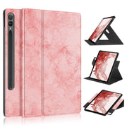 For Samsung Galaxy Tab S9 360 Rotation Stand Smart Leather Tablet Case(Pink)