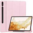 For Samsung Galaxy Tab S9+ 3-Fold Pure Color TPU Smart Leather Tablet Case with Pen Slot(Pink) - Galaxy Tab S9+ Cases by PMC Jewellery | Online Shopping South Africa | PMC Jewellery | Buy Now Pay Later Mobicred