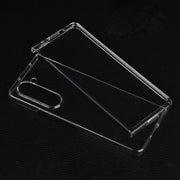 For Samsung Galaxy Z Fold5 Transparent PC Flip Phone Case