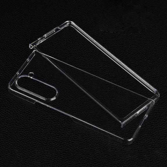 For Samsung Galaxy Z Fold5 Transparent PC Flip Phone Case