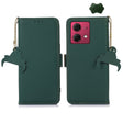 For Motorola Moto G84 5G Genuine Leather Magnetic RFID Leather Phone Case(Green) - Motorola Cases by PMC TechLife | Online Shopping South Africa | PMC TechLife | Buy Now Pay Later Mobicred