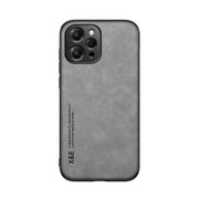 For Xiaomi Redmi 12 4G Skin Feel Magnetic Leather Back Phone Case(Light Grey)