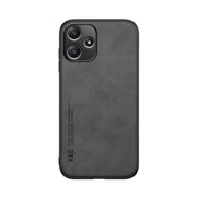For Xiaomi Redmi 12 5G Skin Feel Magnetic Leather Back Phone Case(Dark Grey)