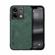 For Xiaomi Redmi Note 13 5G Skin Feel Magnetic Leather Back Phone Case(Green)