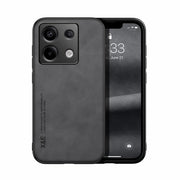 For Xiaomi Redmi Note 13 Pro 5G Skin Feel Magnetic Leather Back Phone Case(Dark Grey)