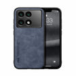 For Xiaomi Redmi K70E Skin Feel Magnetic Leather Back Phone Case(Blue) - K70E Cases by PMC TechLife | Online Shopping South Africa | PMC TechLife