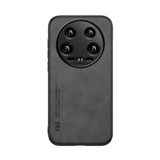 For Xiaomi 14 Ultra Skin Feel Magnetic Leather Back Phone Case(Dark Grey)