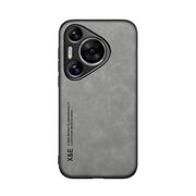 For Huawei Pura 70 Pro Skin Feel Magnetic Leather Back Phone Case(Light Grey)