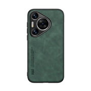 For Huawei Pura 70 Pro Skin Feel Magnetic Leather Back Phone Case(Green)