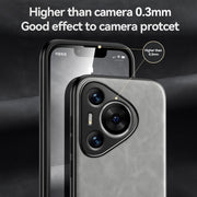 For Huawei nova 11 SE Skin Feel Magnetic Leather Back Phone Case(Blue)