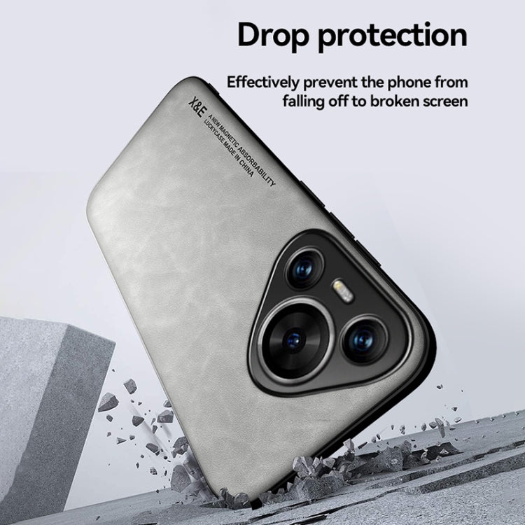 For Huawei nova 11 SE Skin Feel Magnetic Leather Back Phone Case(Blue)