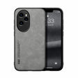 For Honor 100 Pro Skin Feel Magnetic Leather Back Phone Case(Light Grey) - Honor Cases by PMC TechLife | Online Shopping South Africa | PMC TechLife