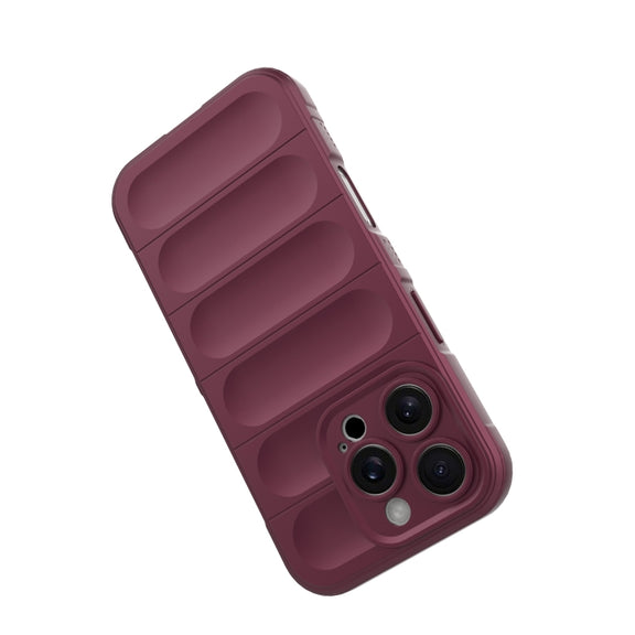 For iPhone 16 Pro Magic Shield TPU + Flannel Phone Case(Purple)