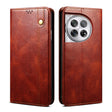 For OnePlus 12 Oil Wax Crazy Horse Texture Leather Phone Case(Brown) - OnePlus Cases by PMC TechLife | Online Shopping South Africa | PMC TechLife