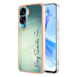 For Honor 90 Lite 5G Electroplating Marble Dual-side IMD Phone Case(Smile) - Honor Cases by PMC TechLife | Online Shopping South Africa | PMC TechLife | Buy Now Pay Later Mobicred