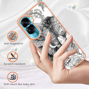 For Honor 90 Lite 5G Electroplating Marble Dual-side IMD Phone Case(Totem Elephant)