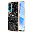 For Honor 90 Lite 5G Electroplating Marble Dual-side IMD Phone Case(Equation) - Honor Cases by PMC TechLife | Online Shopping South Africa | PMC TechLife | Buy Now Pay Later Mobicred