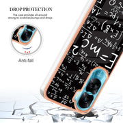 For Honor 90 Lite 5G Electroplating Marble Dual-side IMD Phone Case(Equation)