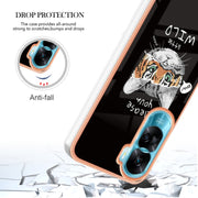 For Honor 90 Lite 5G Electroplating Marble Dual-side IMD Phone Case(Natural Growth)