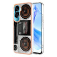 For Honor 90 Lite 5G Electroplating Marble Dual-side IMD Phone Case(Retro Radio) - Honor Cases by PMC TechLife | Online Shopping South Africa | PMC TechLife | Buy Now Pay Later Mobicred