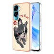 For Honor 90 Lite 5G Electroplating Marble Dual-side IMD Phone Case(Lucky Dog) - Honor Cases by PMC TechLife | Online Shopping South Africa | PMC TechLife | Buy Now Pay Later Mobicred