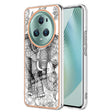 For Honor Magic 5 Pro Electroplating Marble Dual-side IMD Phone Case(Totem Elephant) - Honor Cases by PMC TechLife | Online Shopping South Africa | PMC TechLife | Buy Now Pay Later Mobicred