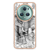 For Honor Magic 5 Pro Electroplating Marble Dual-side IMD Phone Case(Totem Elephant)