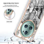 For Honor Magic 5 Pro Electroplating Marble Dual-side IMD Phone Case(Totem Elephant)