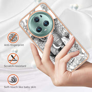 For Honor Magic 5 Pro Electroplating Marble Dual-side IMD Phone Case(Totem Elephant)