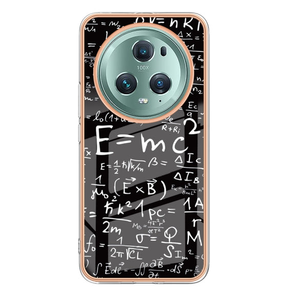 For Honor Magic 5 Pro Electroplating Marble Dual-side IMD Phone Case(Equation)