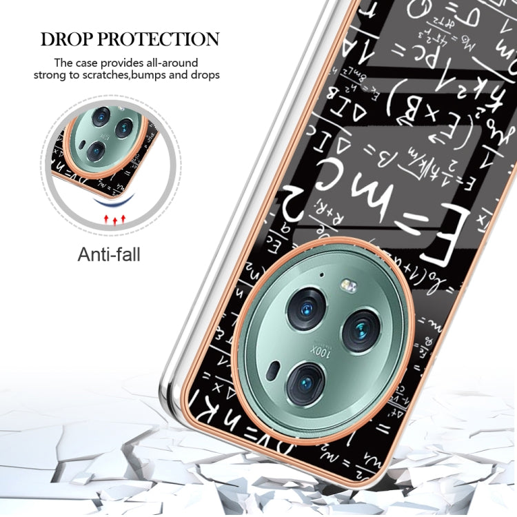 For Honor Magic 5 Pro Electroplating Marble Dual-side IMD Phone Case(Equation)