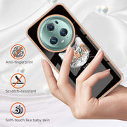 For Honor Magic 5 Pro Electroplating Marble Dual-side IMD Phone Case(Natural Growth)
