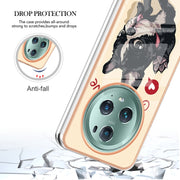 For Honor Magic 5 Pro Electroplating Marble Dual-side IMD Phone Case(Lucky Dog)