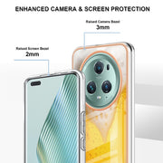For Honor Magic 5 Pro Electroplating Marble Dual-side IMD Phone Case(Draft Beer)