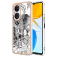 For Honor X7 Electroplating Marble Dual-side IMD Phone Case(Totem Elephant) - Honor Cases by PMC TechLife | Online Shopping South Africa | PMC TechLife | Buy Now Pay Later Mobicred