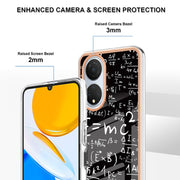 For Honor X7 Electroplating Marble Dual-side IMD Phone Case(Equation)