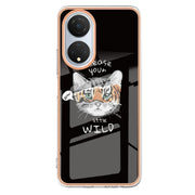 For Honor X7 Electroplating Marble Dual-side IMD Phone Case(Natural Growth)