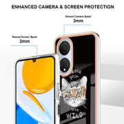For Honor X7 Electroplating Marble Dual-side IMD Phone Case(Natural Growth)