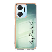For Honor X7a Electroplating Marble Dual-side IMD Phone Case(Smile)