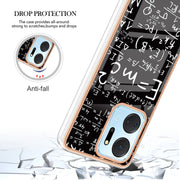 For Honor X7a Electroplating Marble Dual-side IMD Phone Case(Equation)