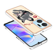 For Honor X7a Electroplating Marble Dual-side IMD Phone Case(Lucky Dog)