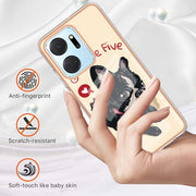For Honor X7a Electroplating Marble Dual-side IMD Phone Case(Lucky Dog)