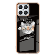 For Honor X8 4G Electroplating Marble Dual-side IMD Phone Case(Natural Growth)
