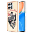 For Honor X8 4G Electroplating Marble Dual-side IMD Phone Case(Lucky Dog) - Honor Cases by PMC TechLife | Online Shopping South Africa | PMC TechLife | Buy Now Pay Later Mobicred