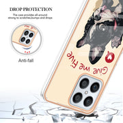 For Honor X8 4G Electroplating Marble Dual-side IMD Phone Case(Lucky Dog)